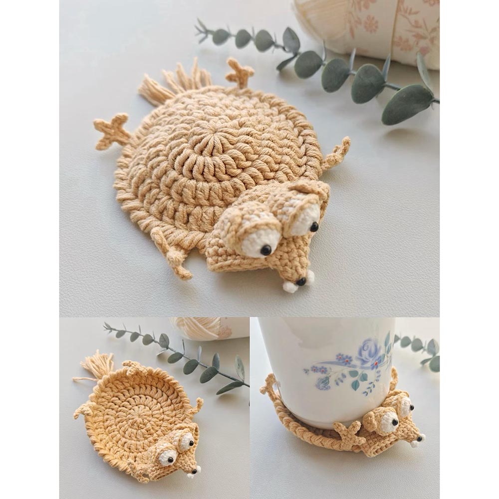 Cute Handmade Animal Crochet Coasters – Adorable Table Decor & Gift Idea