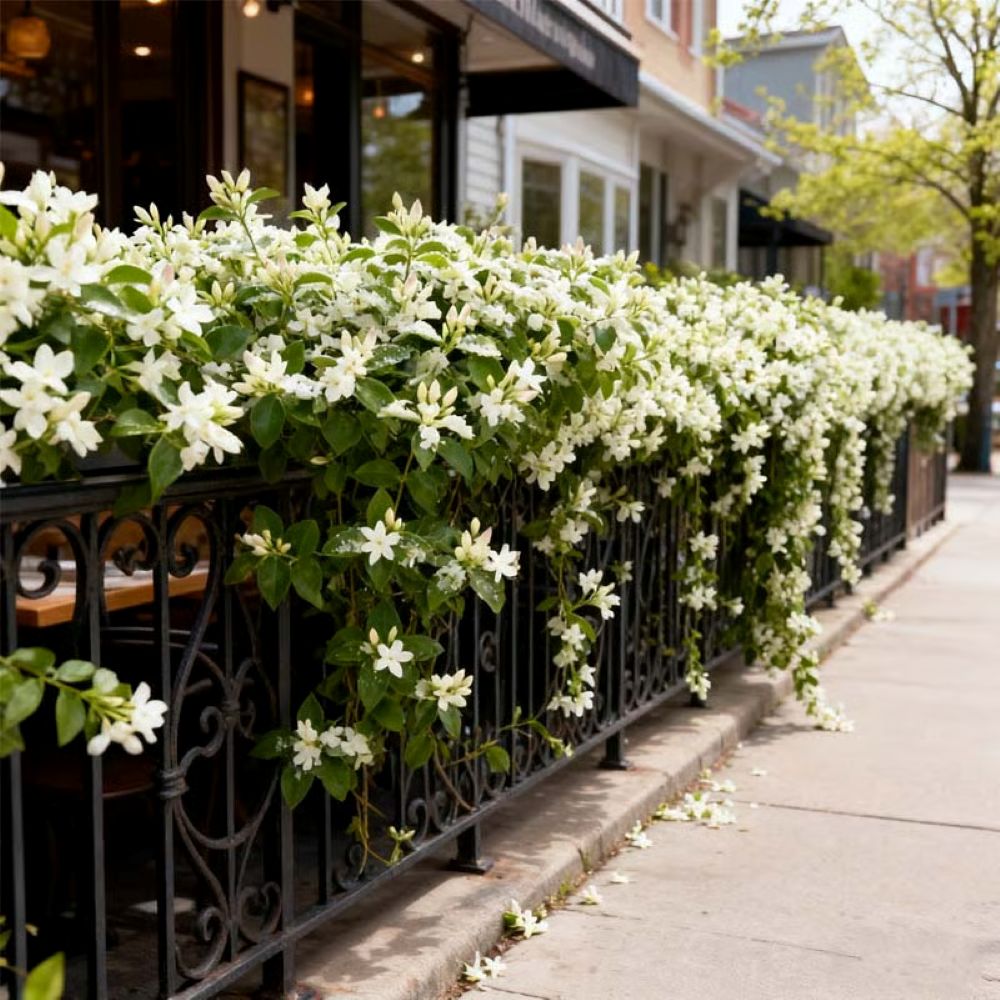 Perfume Jasmine Seeds – Winter Planting, Perennial Blooms & Fragrant Garden Elegance (Only seeds, without flower pot)