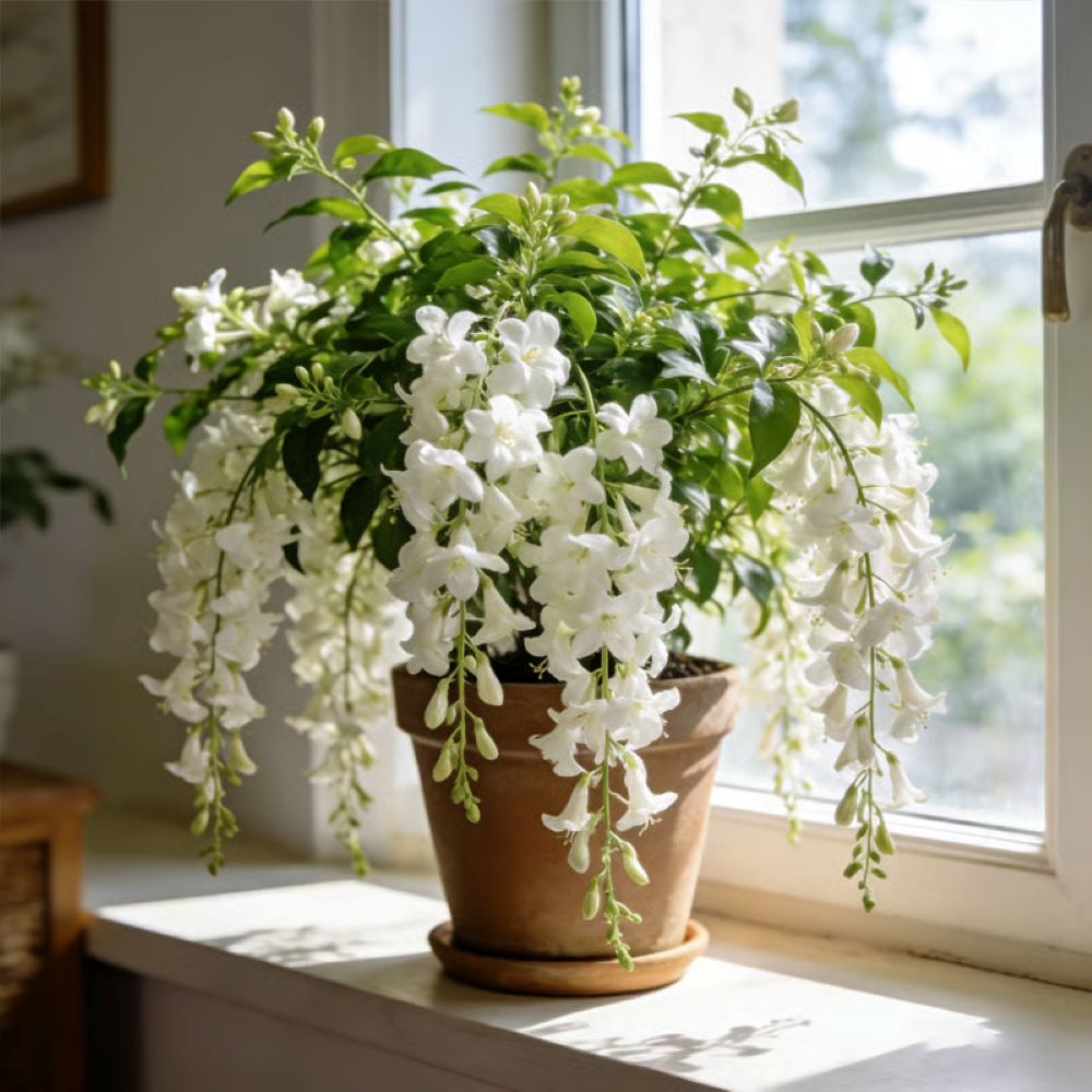 Perfume Jasmine Seeds – Winter Planting, Perennial Blooms & Fragrant Garden Elegance (Only seeds, without flower pot)