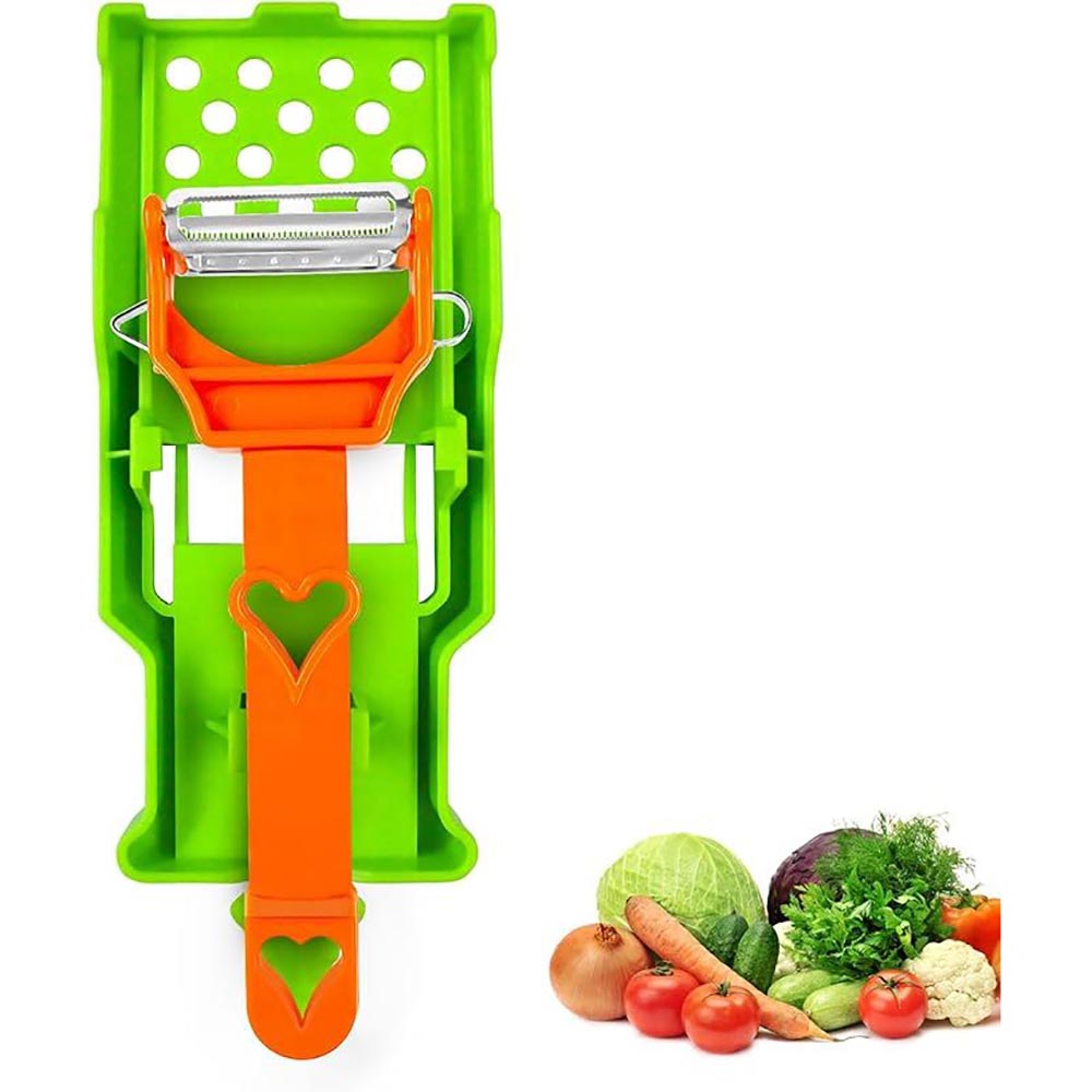 3-in-1 Multifunctional Vegetable Peeler & Kitchen Prep Tool – Ergonomic Stainless Steel Slicer & Julienne Cutter
