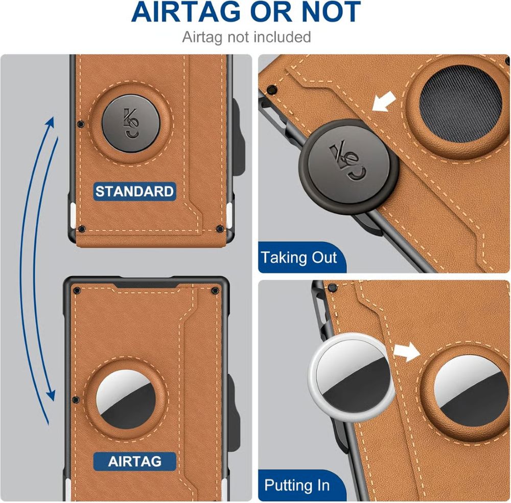 Pop-Up Slim Wallet for Men – RFID Leather Card Holder