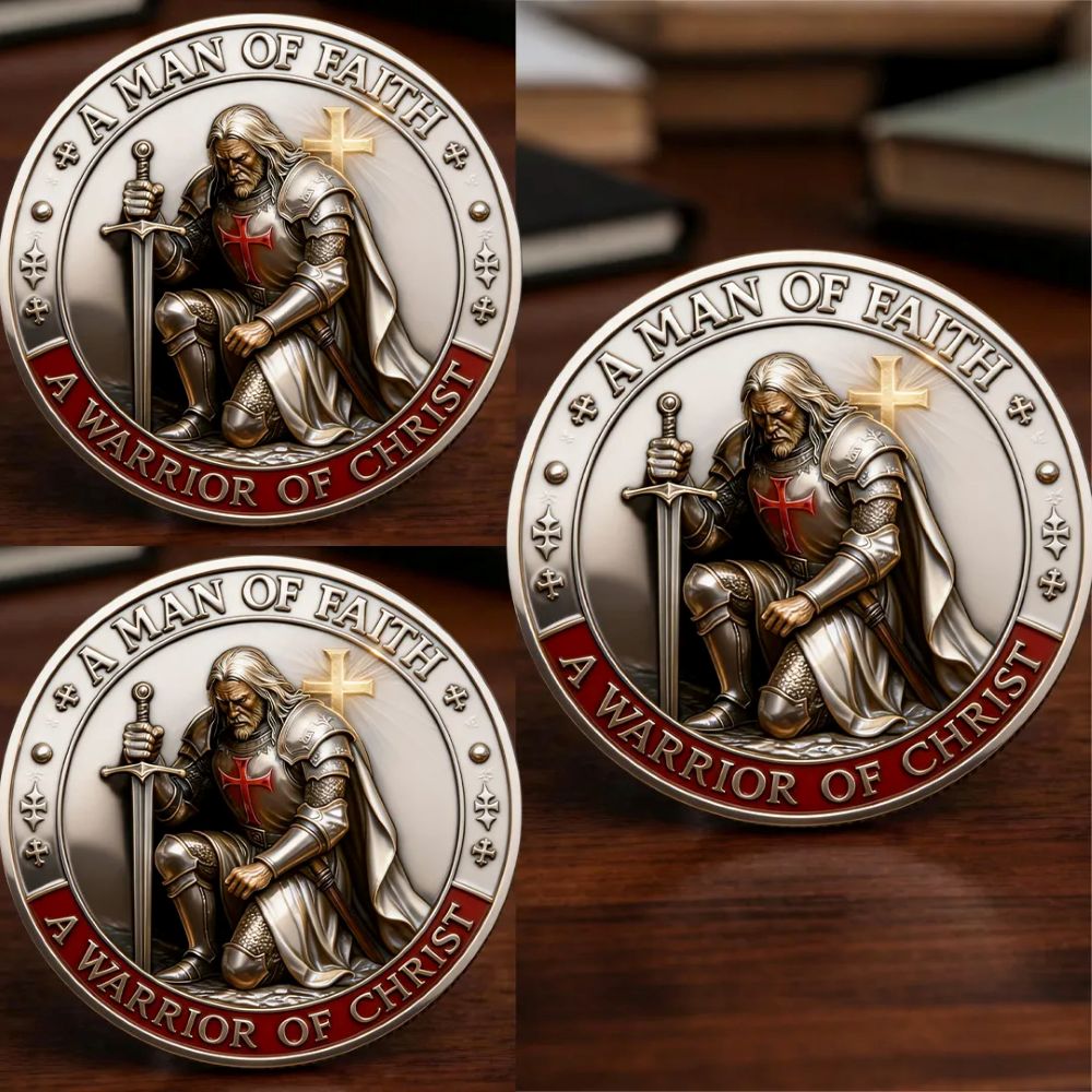 Christian Guardian Coin – Knight Templar Commemorative Gift