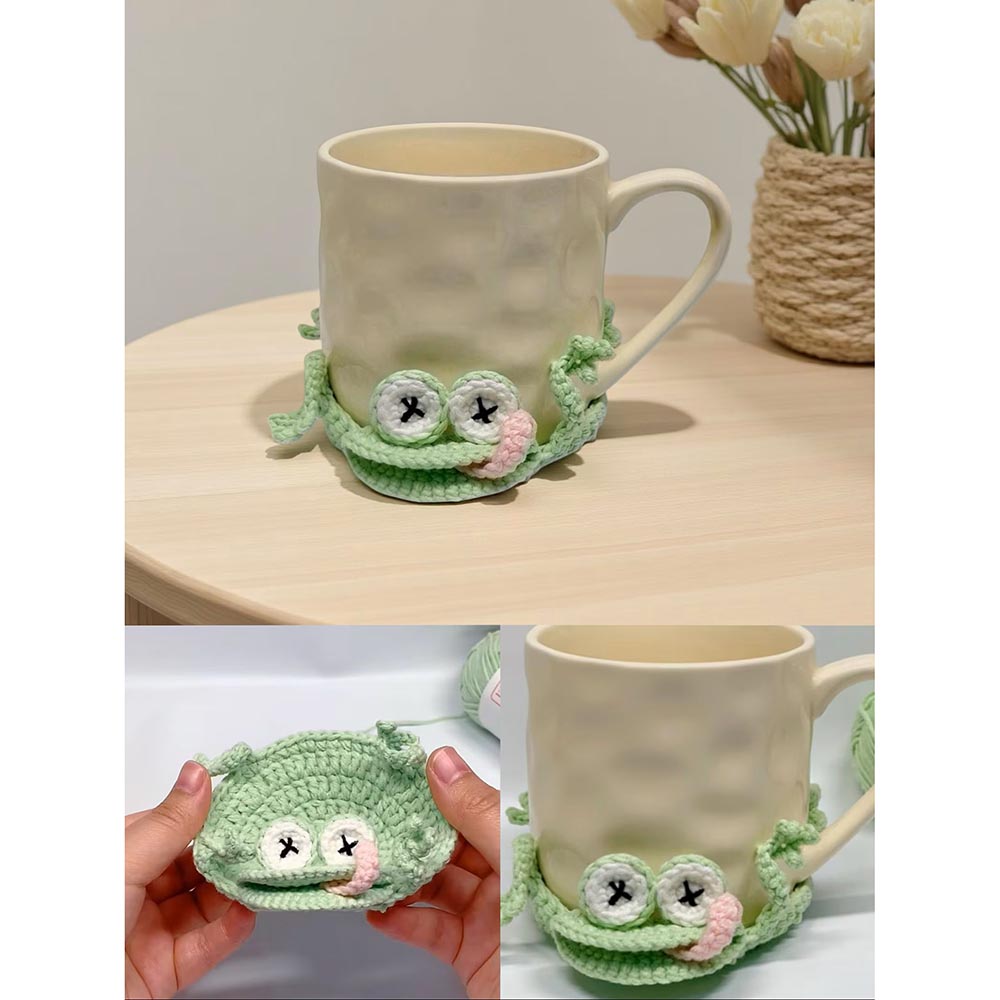 Cute Handmade Animal Crochet Coasters – Adorable Table Decor & Gift Idea