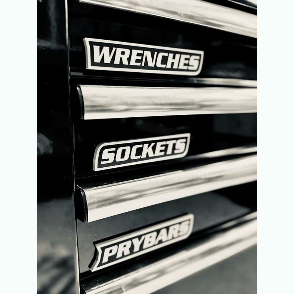 Premium Magnetic Toolbox Labels for Tool Organization - 12 Pack of High Quality 3D Printed Magnets