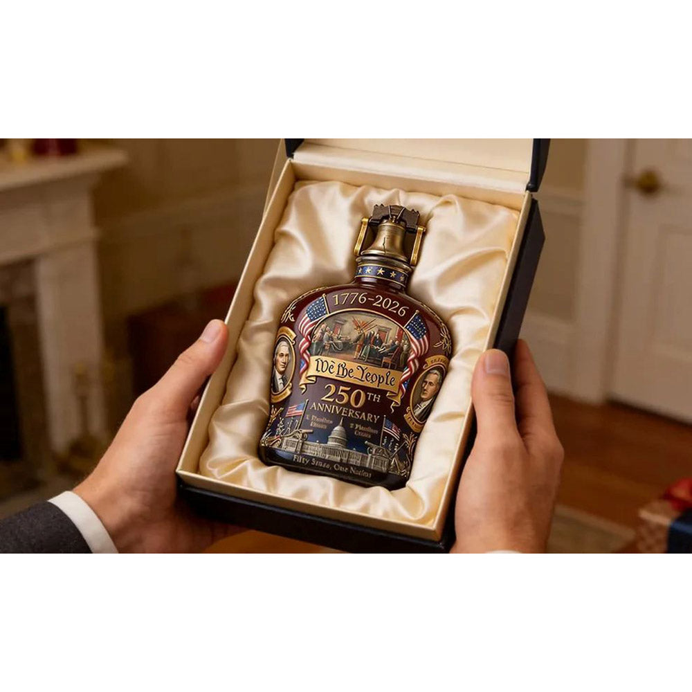 250th Anniversary Whiskey Decanter (1776-2026) – Patriotic Collectible Bottle