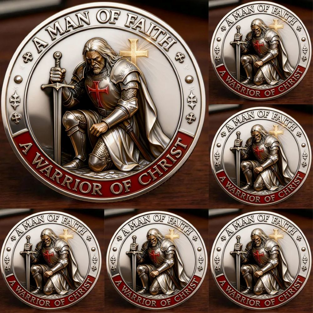 Christian Guardian Coin – Knight Templar Commemorative Gift
