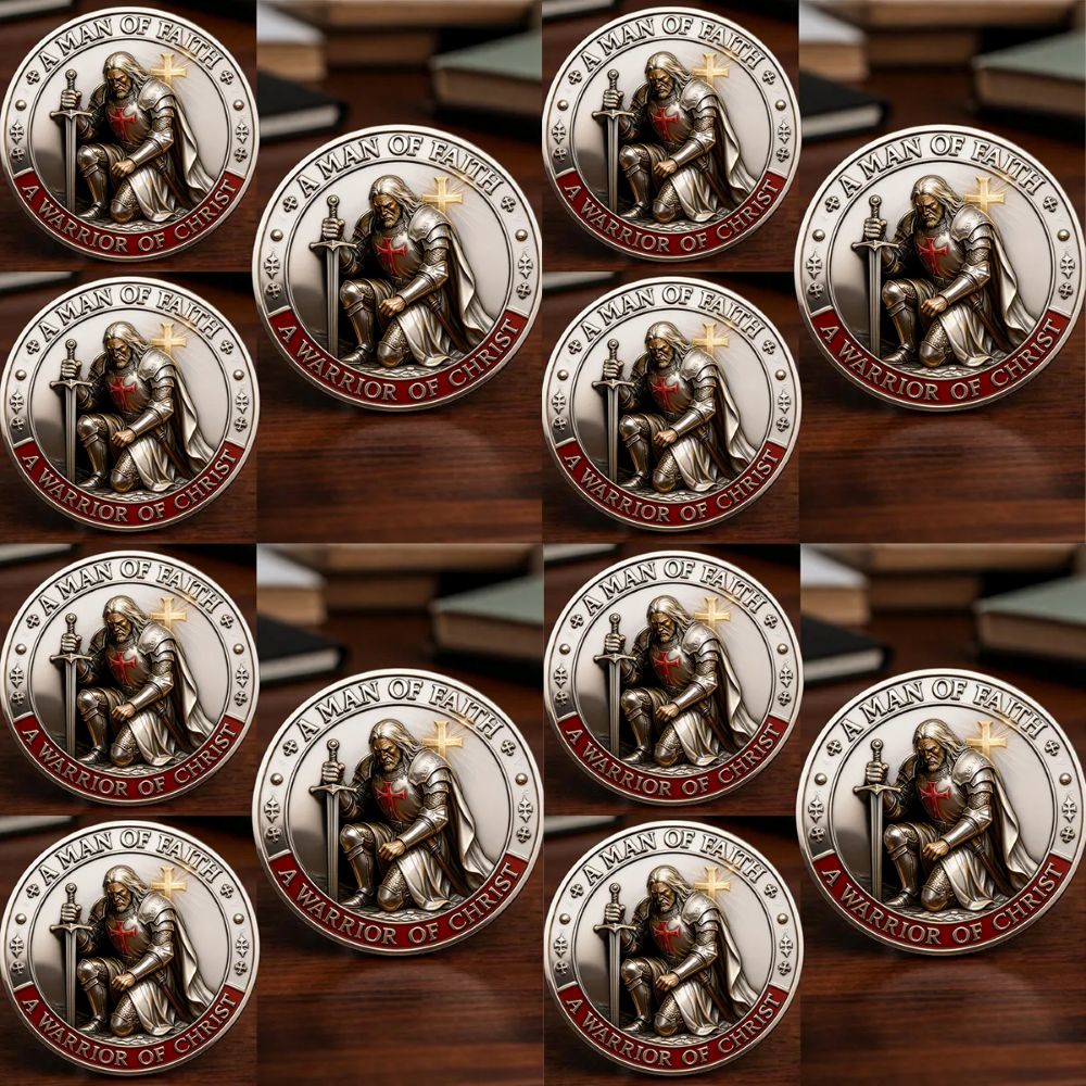 Christian Guardian Coin – Knight Templar Commemorative Gift