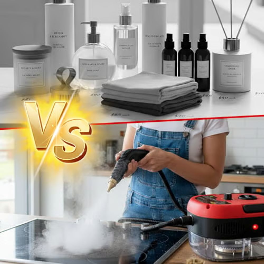 2500W High-Pressure Handheld Steam Cleaner – Chemical-Free Deep Cleaning for Home & Car