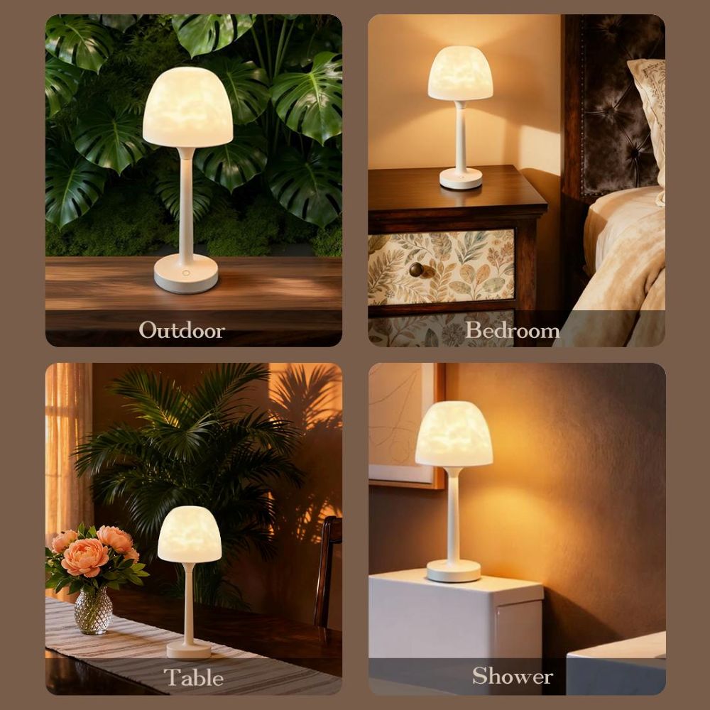 16-Color Water Ripple Lamp – Rechargeable Ambient Night Light