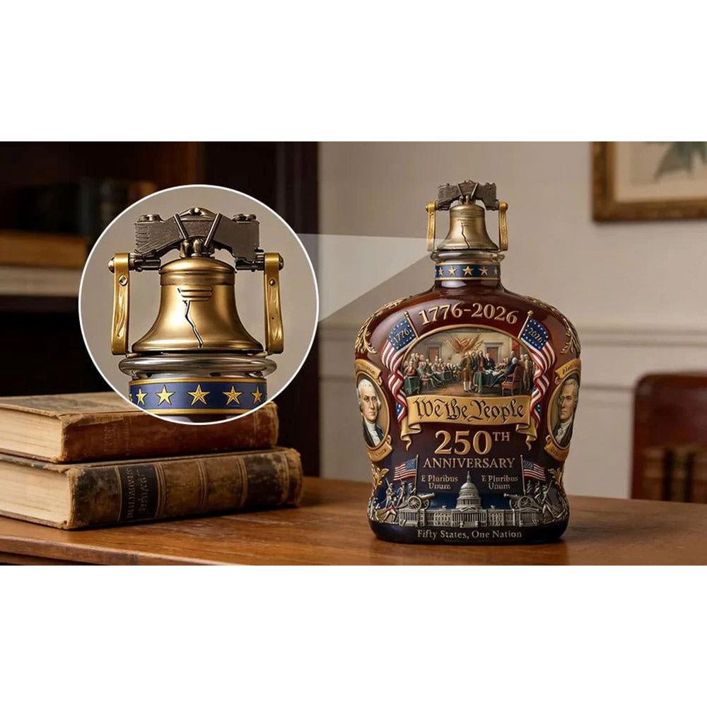 250th Anniversary Whiskey Decanter (1776-2026) – Patriotic Collectible Bottle
