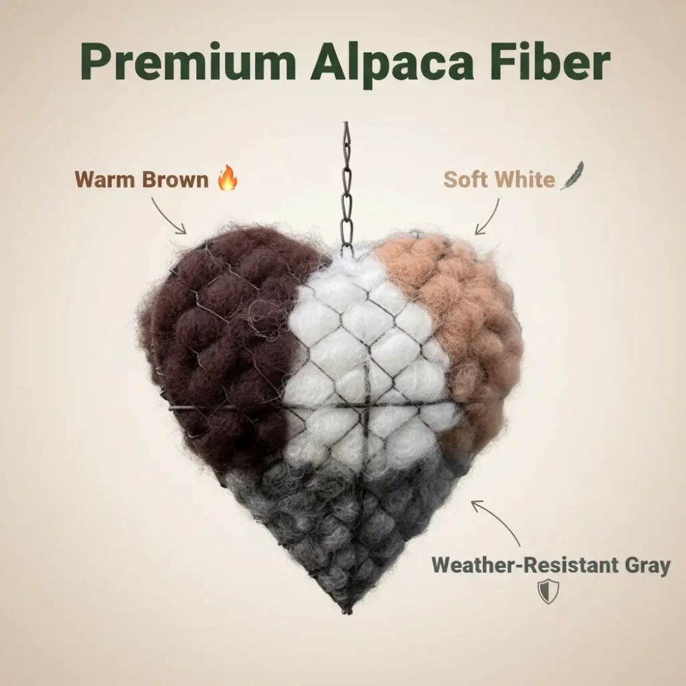 Bird Nesting Heart Outdoor Yard Art