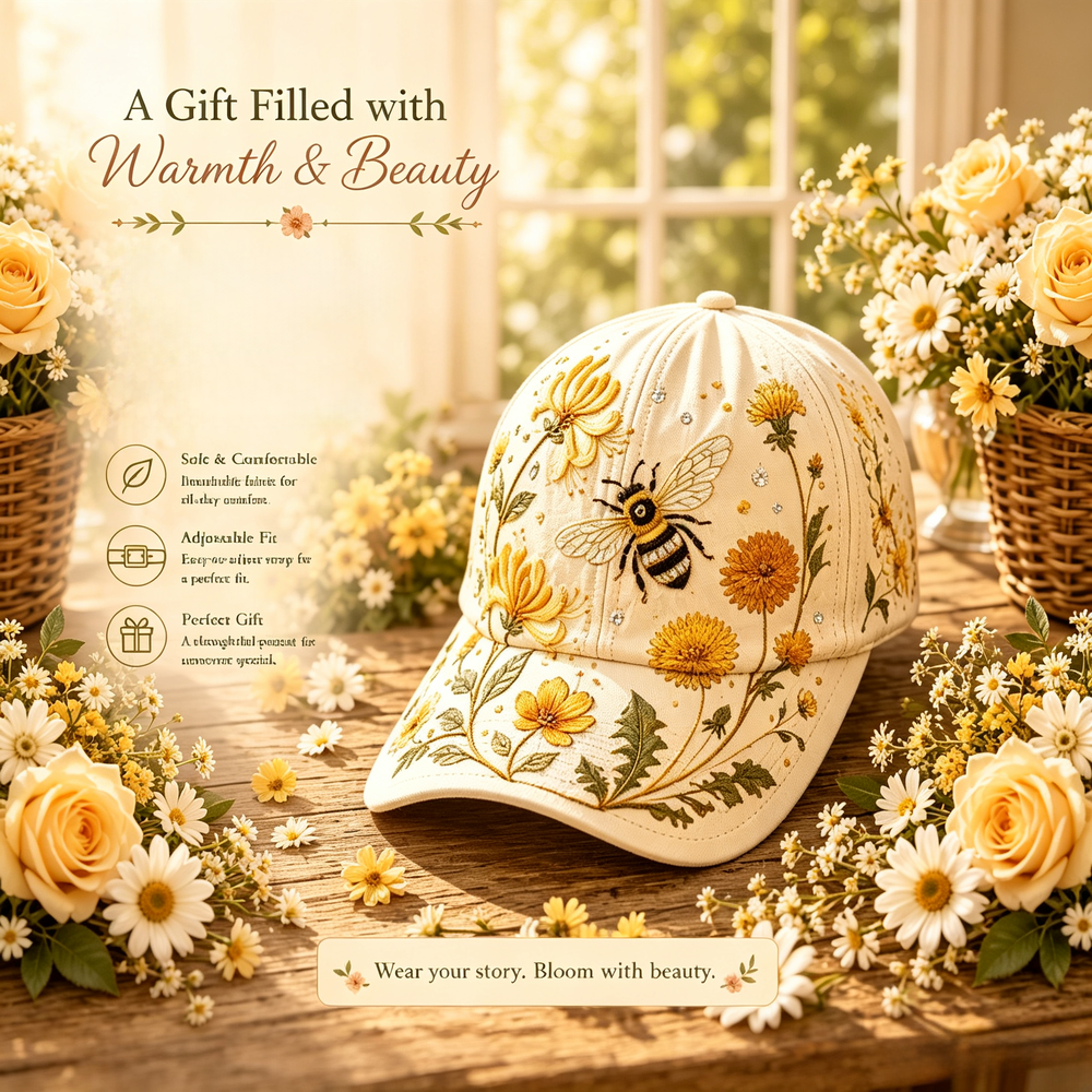 Garden Morning Floral Baseball Cap
