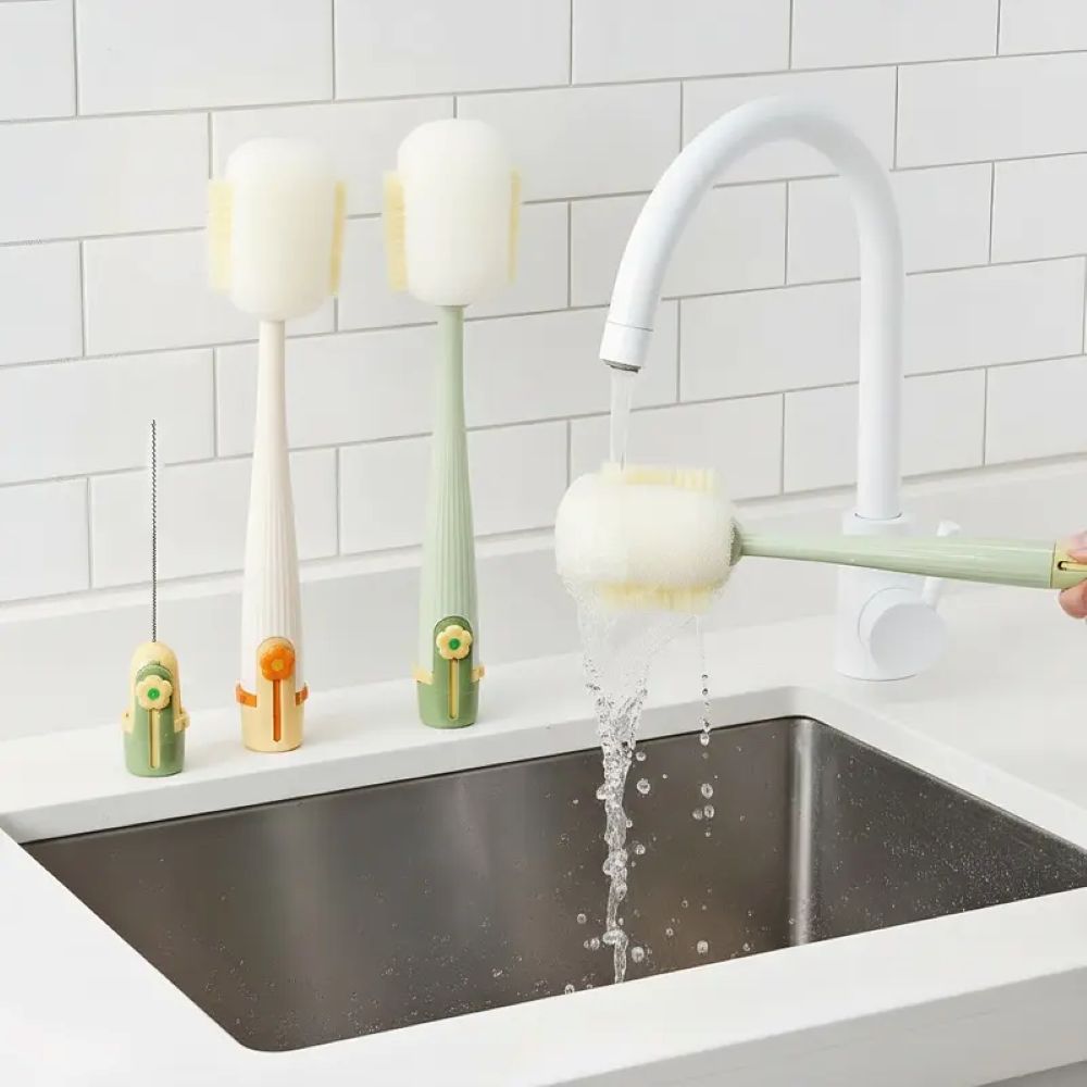 5-in-1 Bottle Cleaning Brush – Deep Clean Cups & Straws