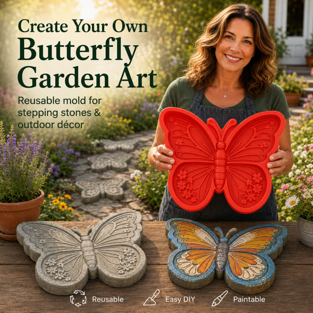 Create Your Own Garden Art – Reusable DIY Stepping Stone Mold