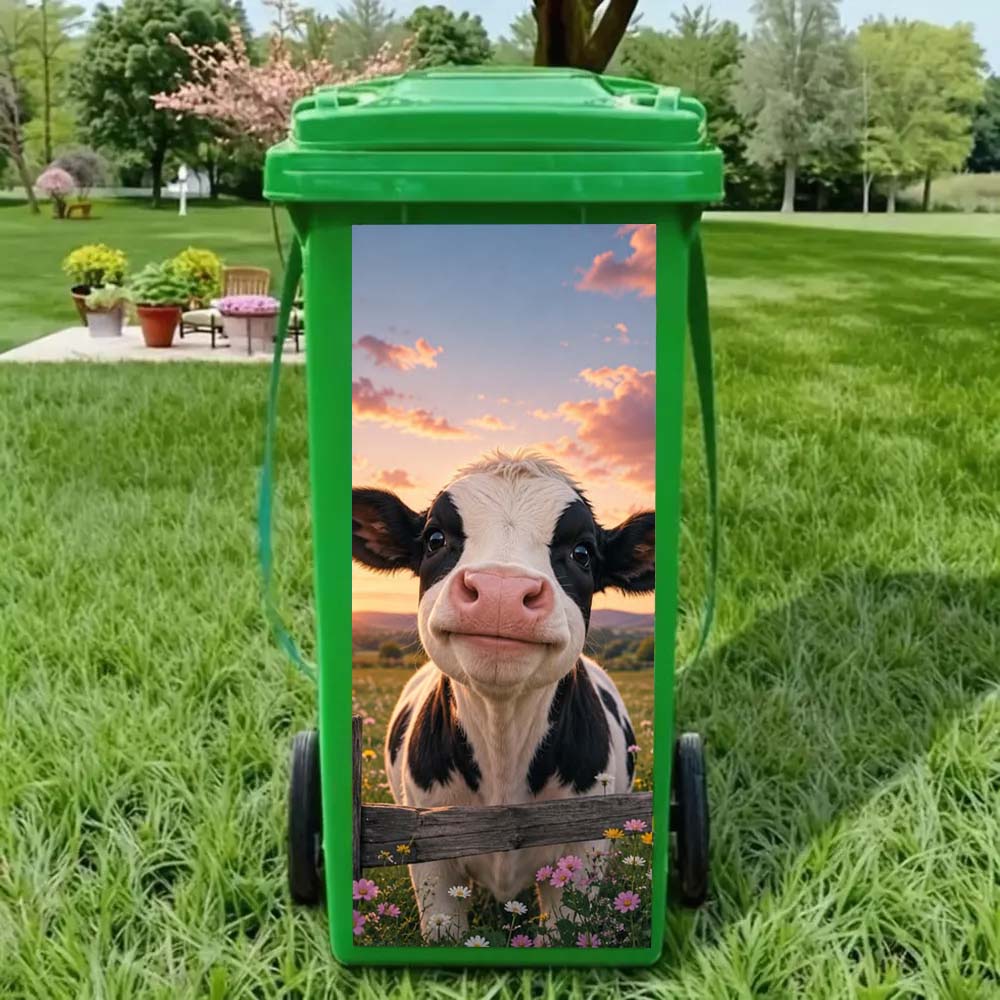 Funny Animal Bin Sticker – Make Your Trash Can Stand Out