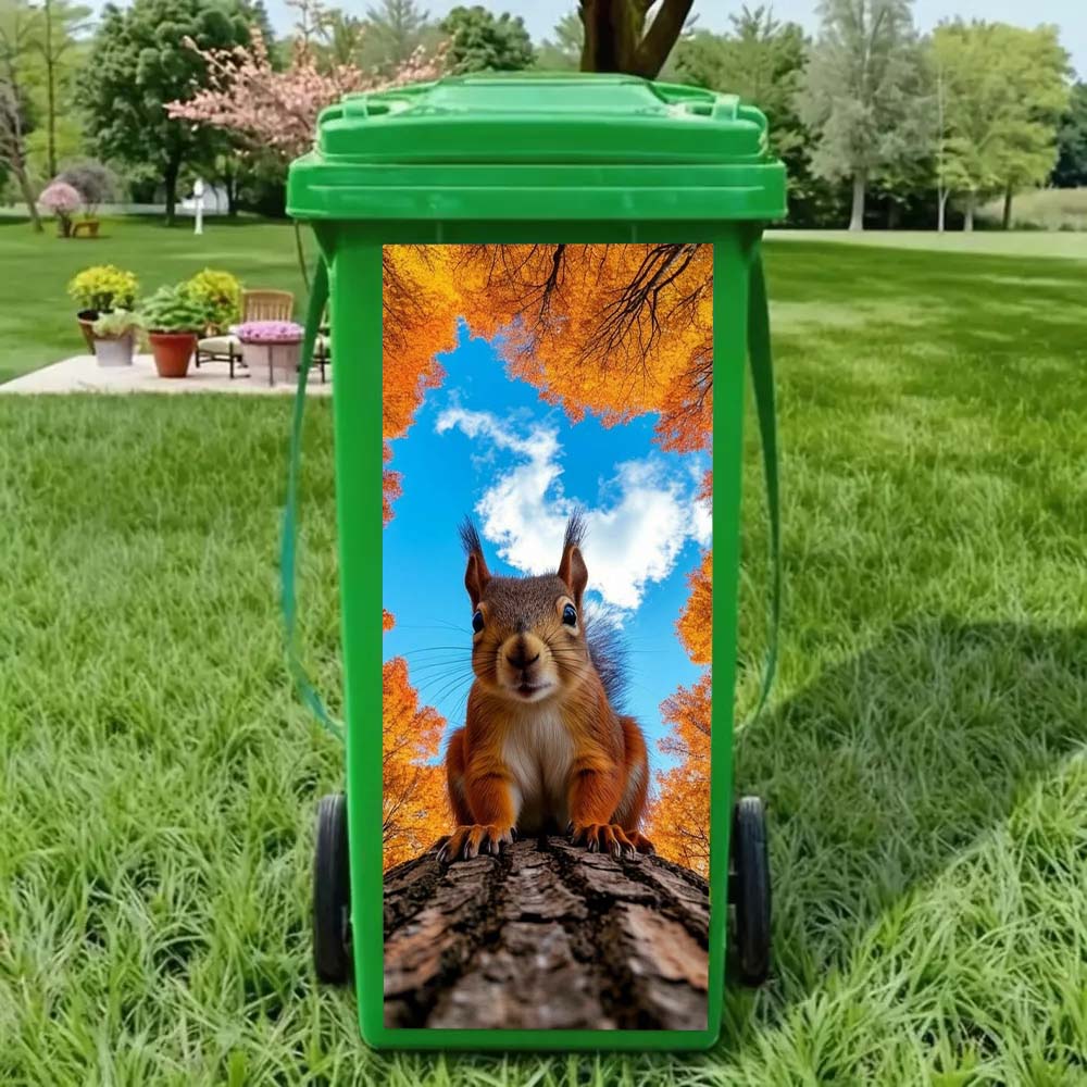 Funny Animal Bin Sticker – Make Your Trash Can Stand Out
