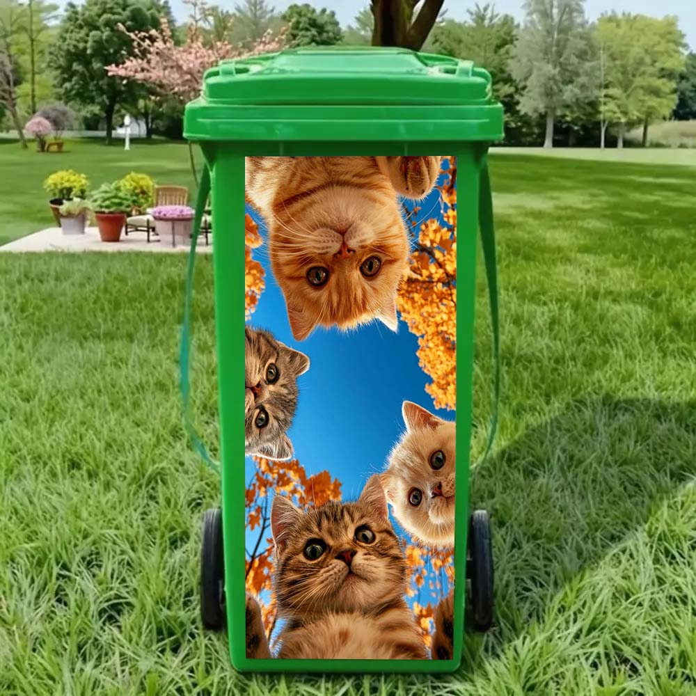 Funny Animal Bin Sticker – Make Your Trash Can Stand Out