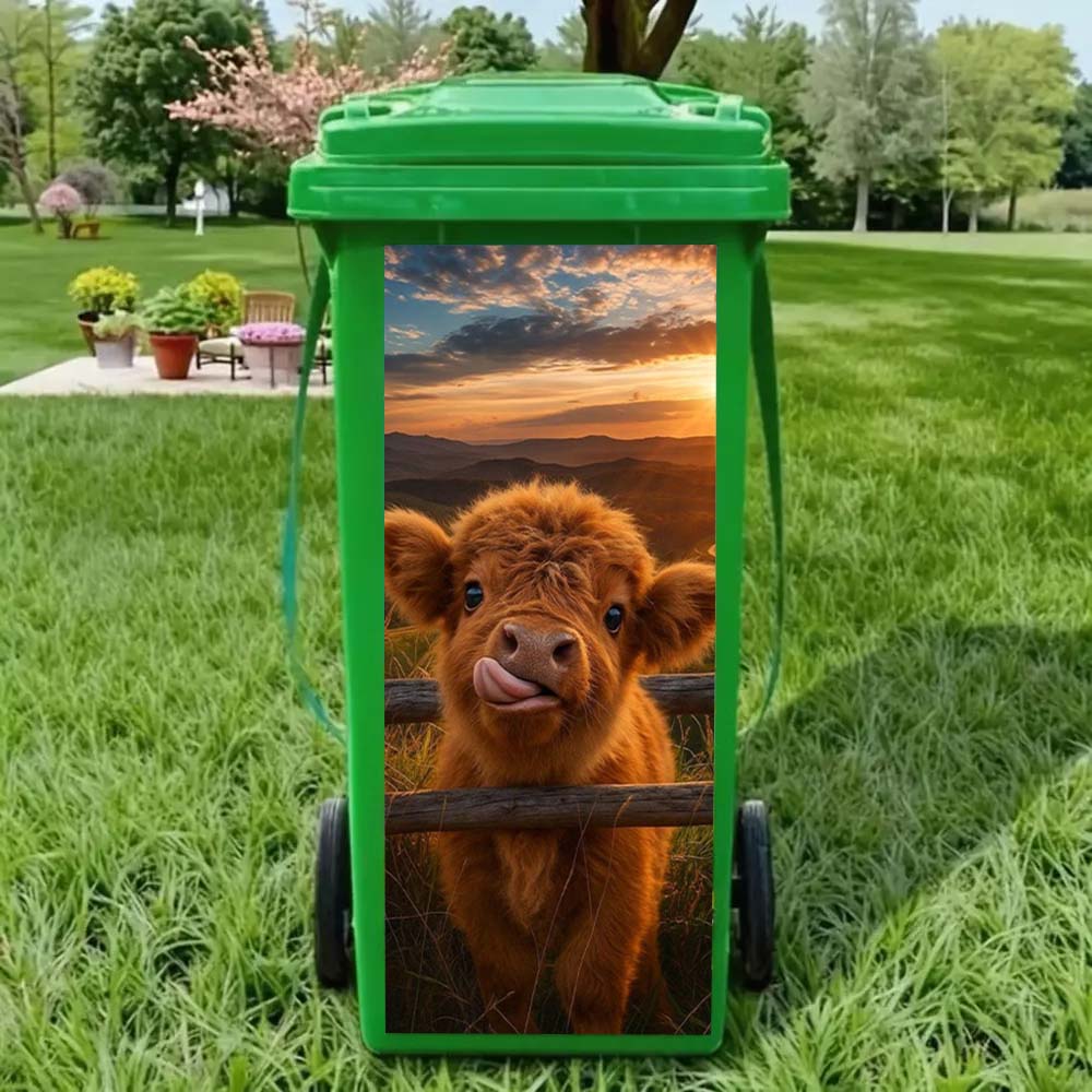 Funny Animal Bin Sticker – Make Your Trash Can Stand Out