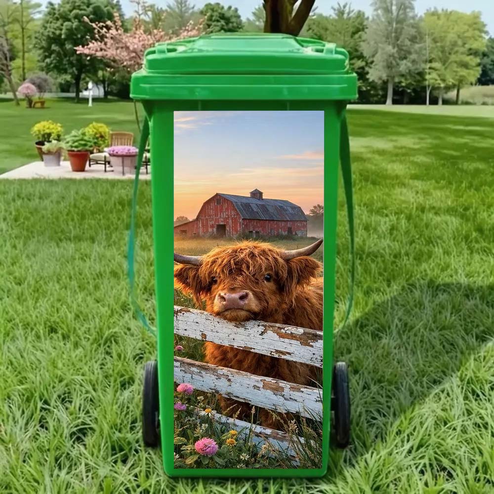 Funny Animal Bin Sticker – Make Your Trash Can Stand Out