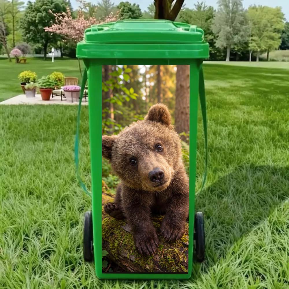 Funny Animal Bin Sticker – Make Your Trash Can Stand Out
