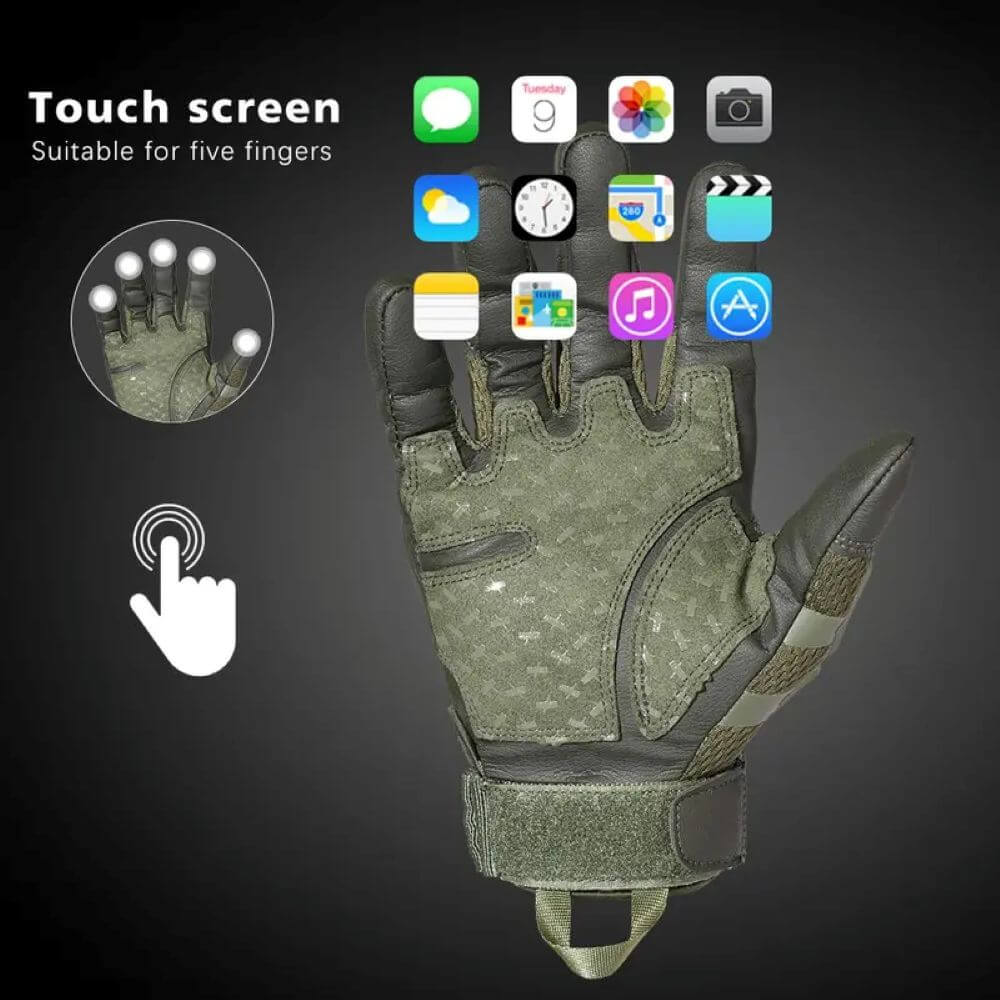 Tactical Touchscreen Gloves – Hard Knuckle Protection & Grip