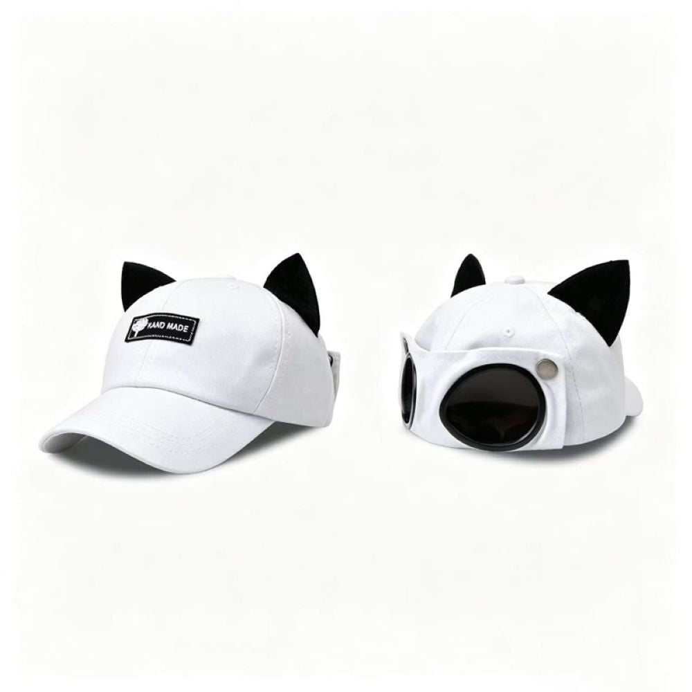 Pilot Baseball Cap with Goggles