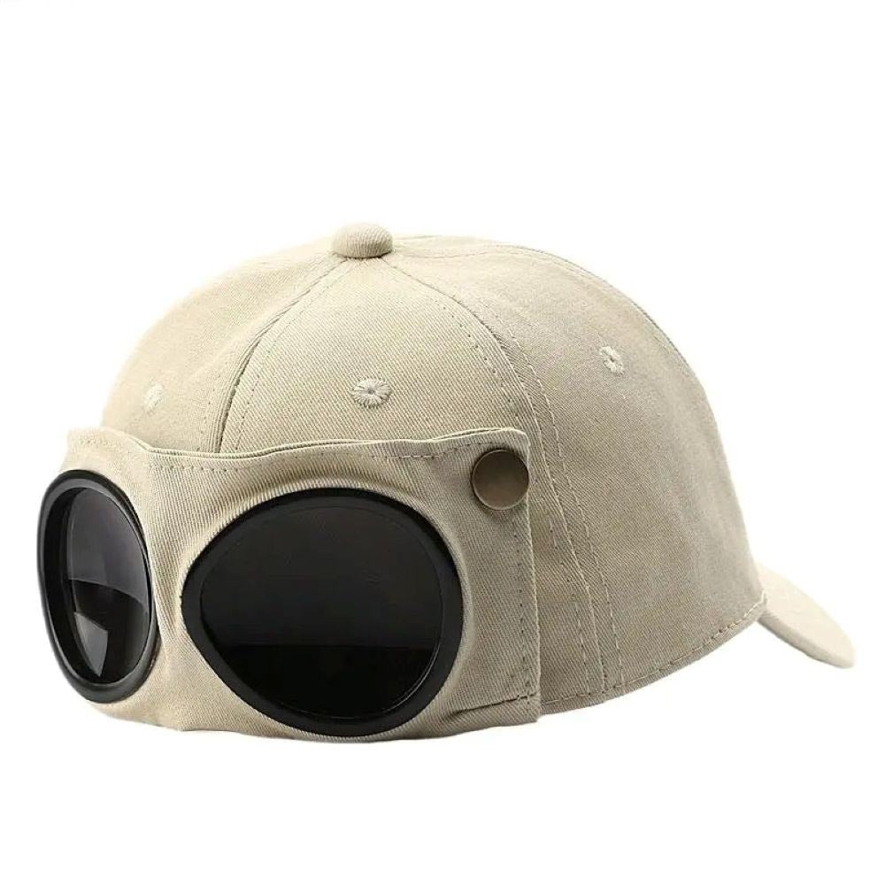 Pilot Baseball Cap with Goggles