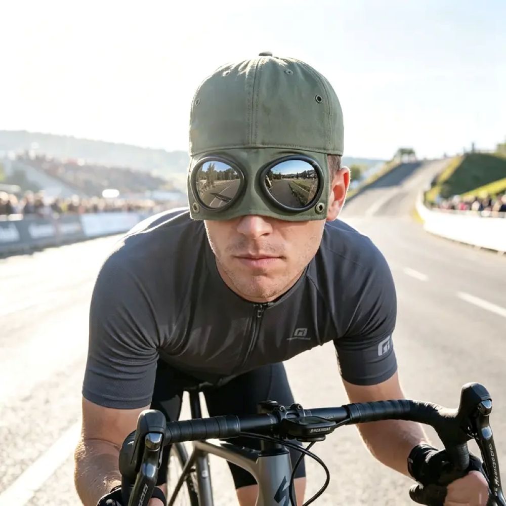 Pilot Baseball Cap with Goggles
