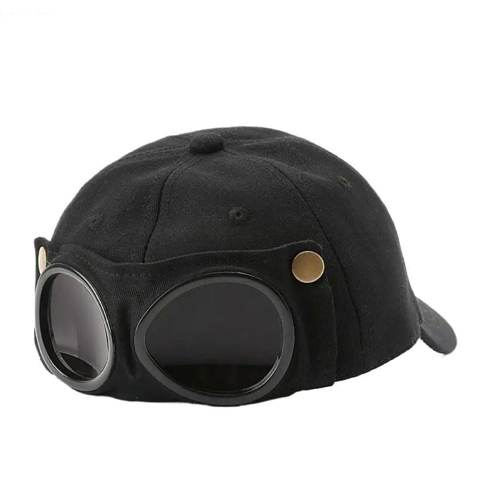 Pilot Baseball Cap with Goggles