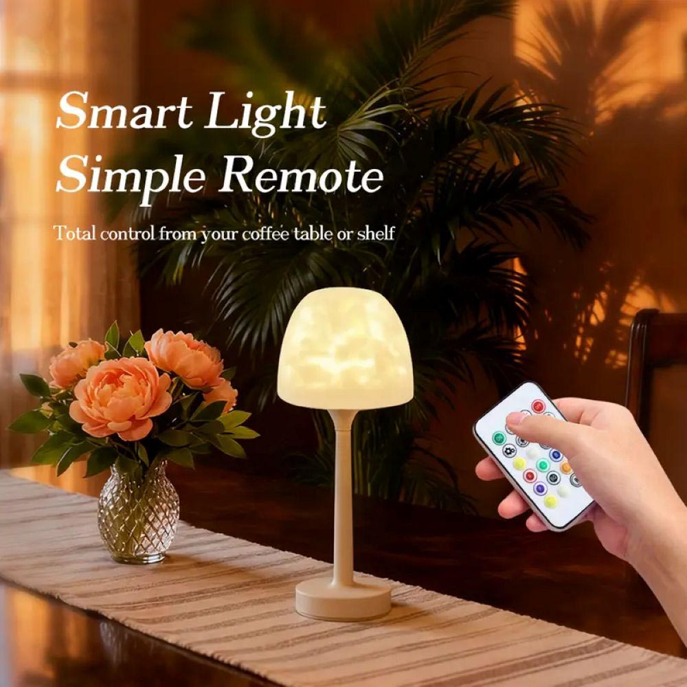 16-Color Water Ripple Lamp – Rechargeable Ambient Night Light
