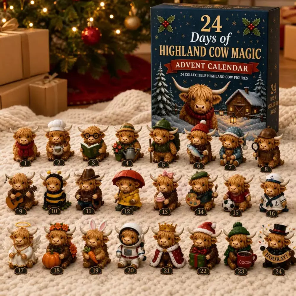 Christmas Gift--Highland Cow Advent Calendar 2026