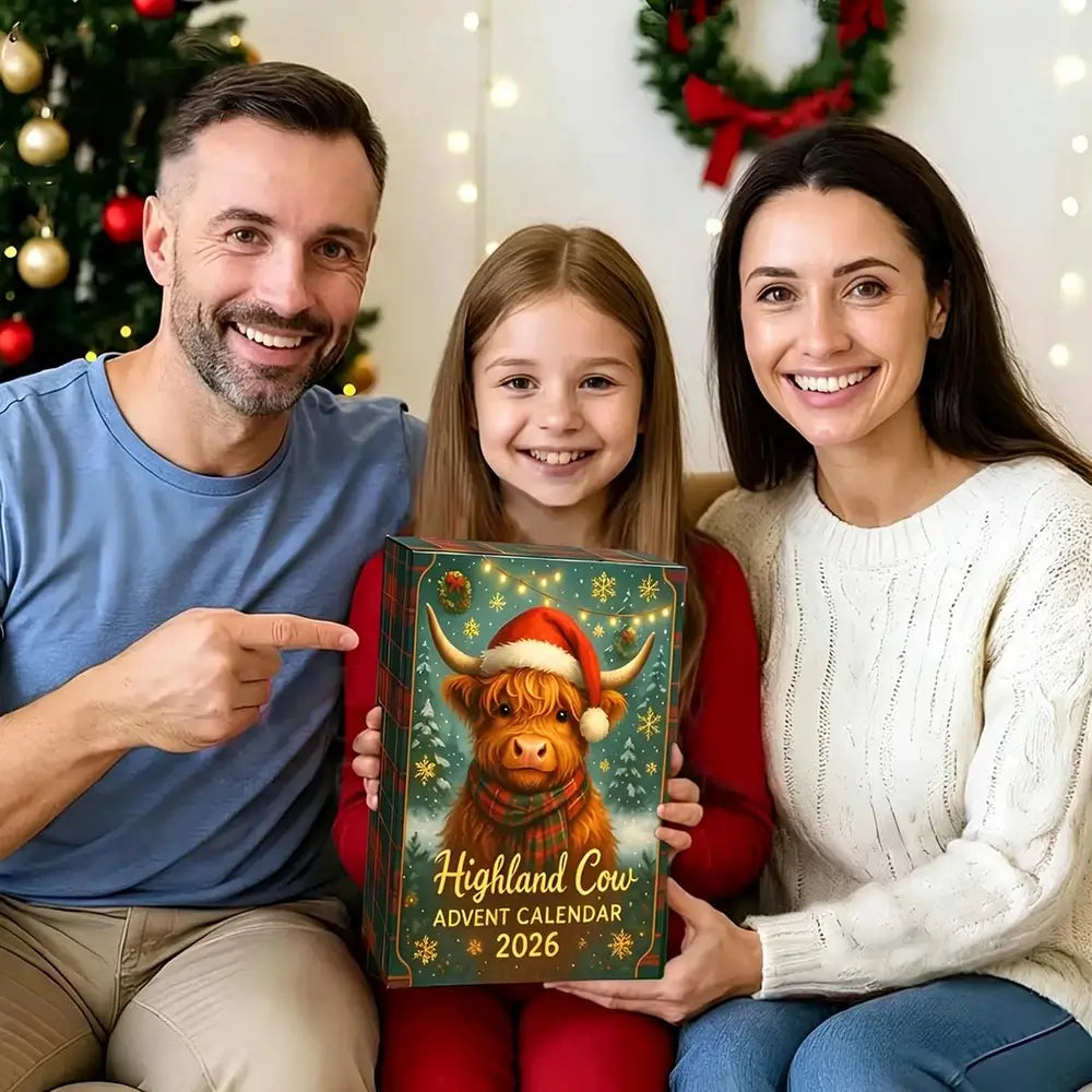 Christmas Gift--Highland Cow Advent Calendar 2026