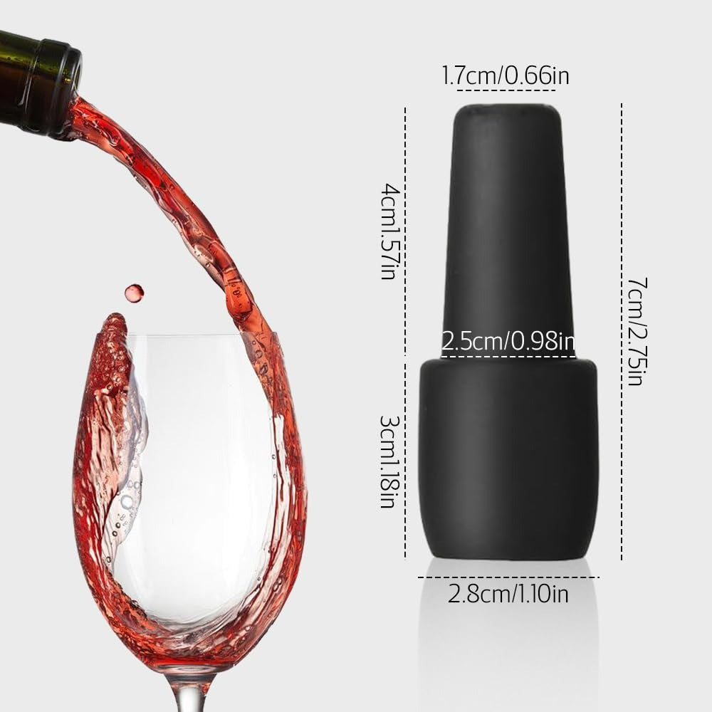 Airtight Reusable Silicone Wine & Champagne Bottle Stopper