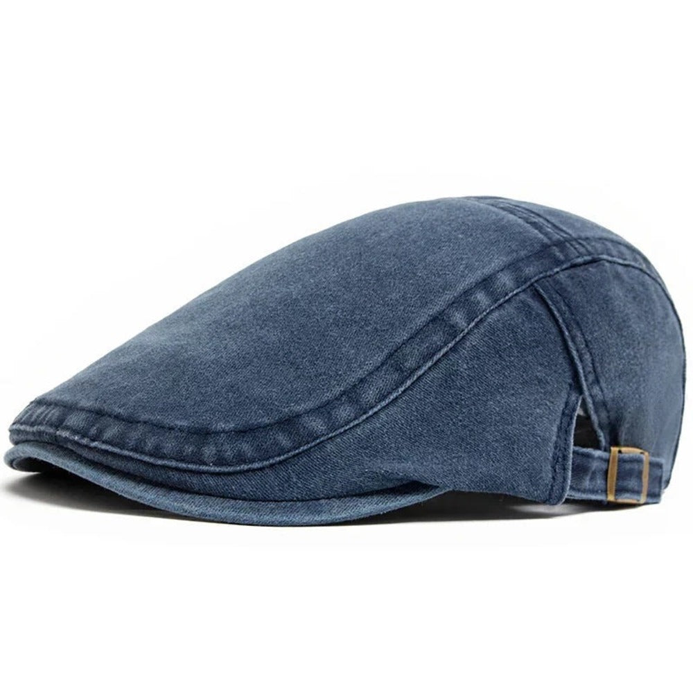 Classic Denim Flat Cap – Timeless Style, Everyday Comfort