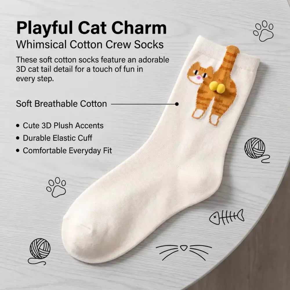 Humorous cat socks as a unique gift for friends and cat lovers
