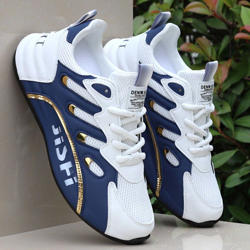 旋转纽扣男鞋2025夏季新款青少年气 垫运动鞋