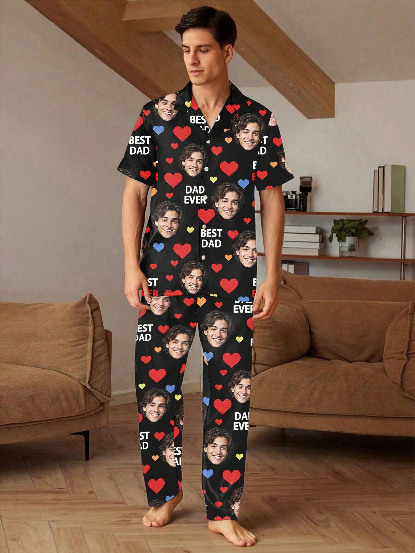 Men's personalized custom-made pajama sets