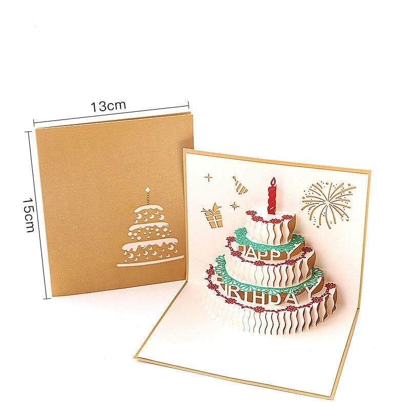 3D Pop-Up Birthday Cards With Music and Light