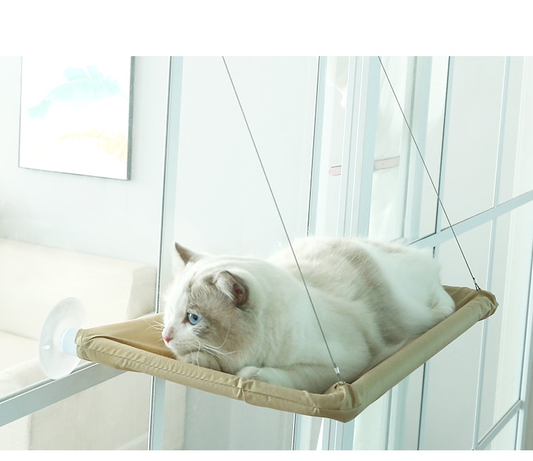 Cat Sunny Seat Window Mount Pet Cat Hammock Comfortable Cat Pet Bed Mat Cute Pet Hanging Beds Set Bearing 20kg