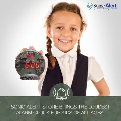 Loud Vibrating Alarm Clock for Heavy Sleepers, Bed Shaker Alarm Clock for Deaf and Hard of Hearing