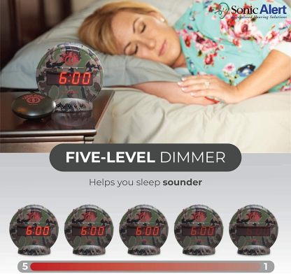 Loud Vibrating Alarm Clock for Heavy Sleepers, Bed Shaker Alarm Clock for Deaf and Hard of Hearing