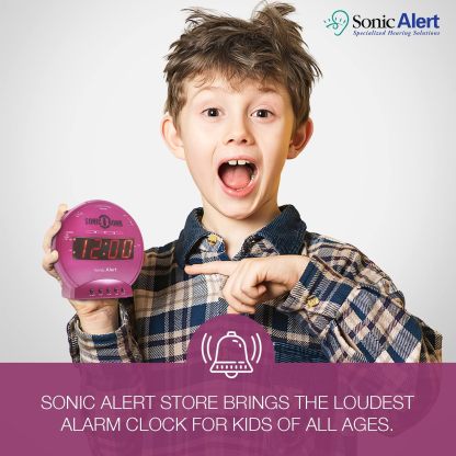 Loud Vibrating Alarm Clock for Heavy Sleepers, Bed Shaker Alarm Clock for Deaf and Hard of Hearing