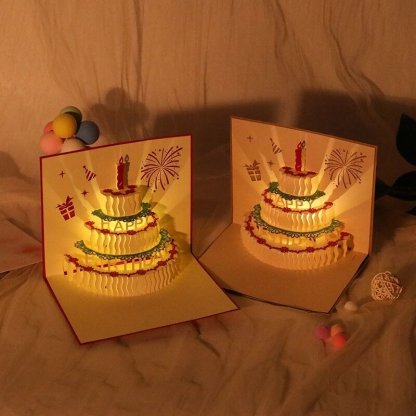 3D Pop-Up Birthday Cards With Music and Light