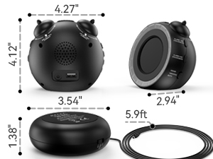 compact alarm clock