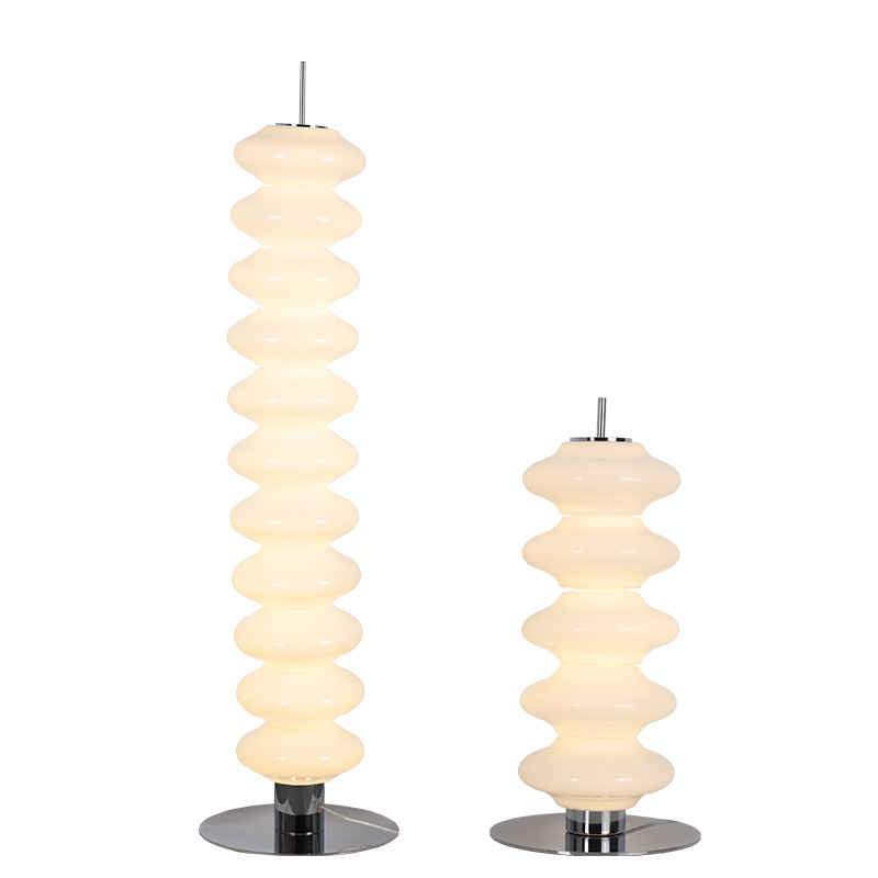 Gourd floor lamp next to the sofa in the living room, atmosphere, office eye protection table lamp, bedroom standing lamp