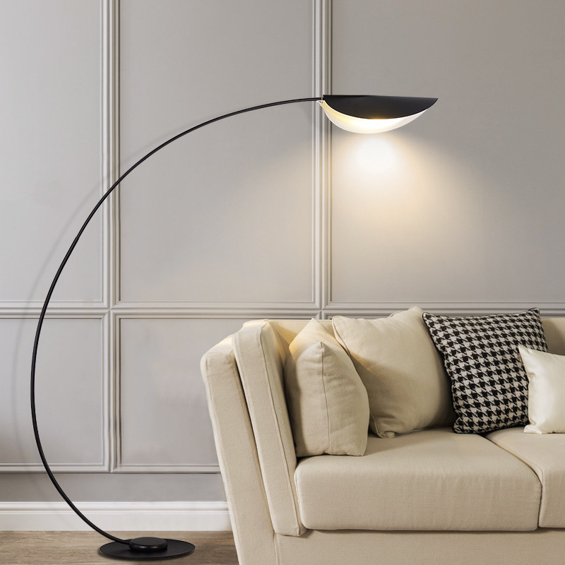 Nordic designer creative bedroom floor lamp living room floor lamp warm vertical table lamp personality bedside LED floor lamp