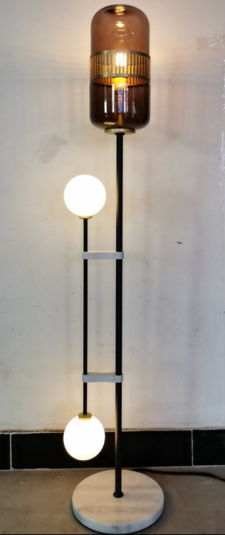 Nordic living room bedroom light luxury modern simple glass lamps