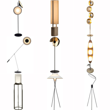 Nordic living room bedroom light luxury modern simple glass lamps