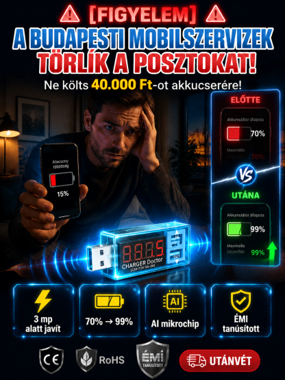 📱Megoldás a melegedésre és a gyors merülésre! Intelligens telefonjavító! Minden márkához tökéletes!🌐