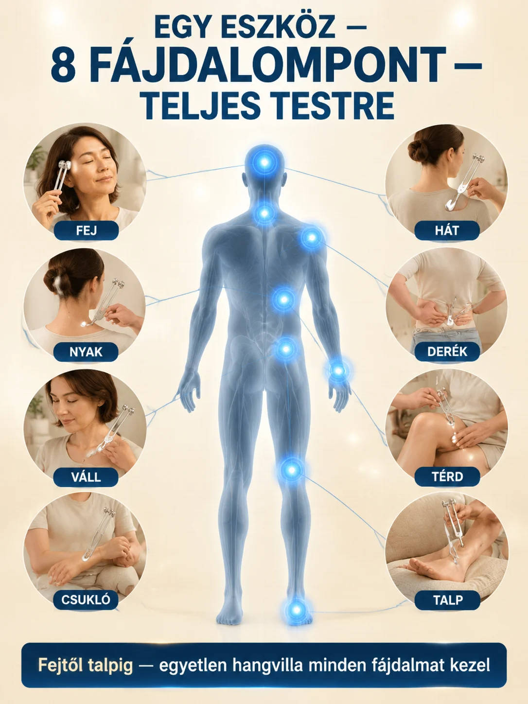 ✨Univerzális 128Hz-es Rezgős Eszköz Testi-Lelki Lazításhoz | Izomregeneráció & Alvástámogatás | Prémium Otthoni Fizioterápia